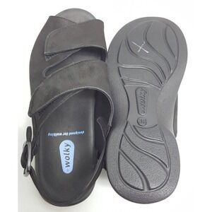 Wolky Sandals Womens Nimes Size 5.5 Nubuck Leather Shoes 2 Strap Slingback 617